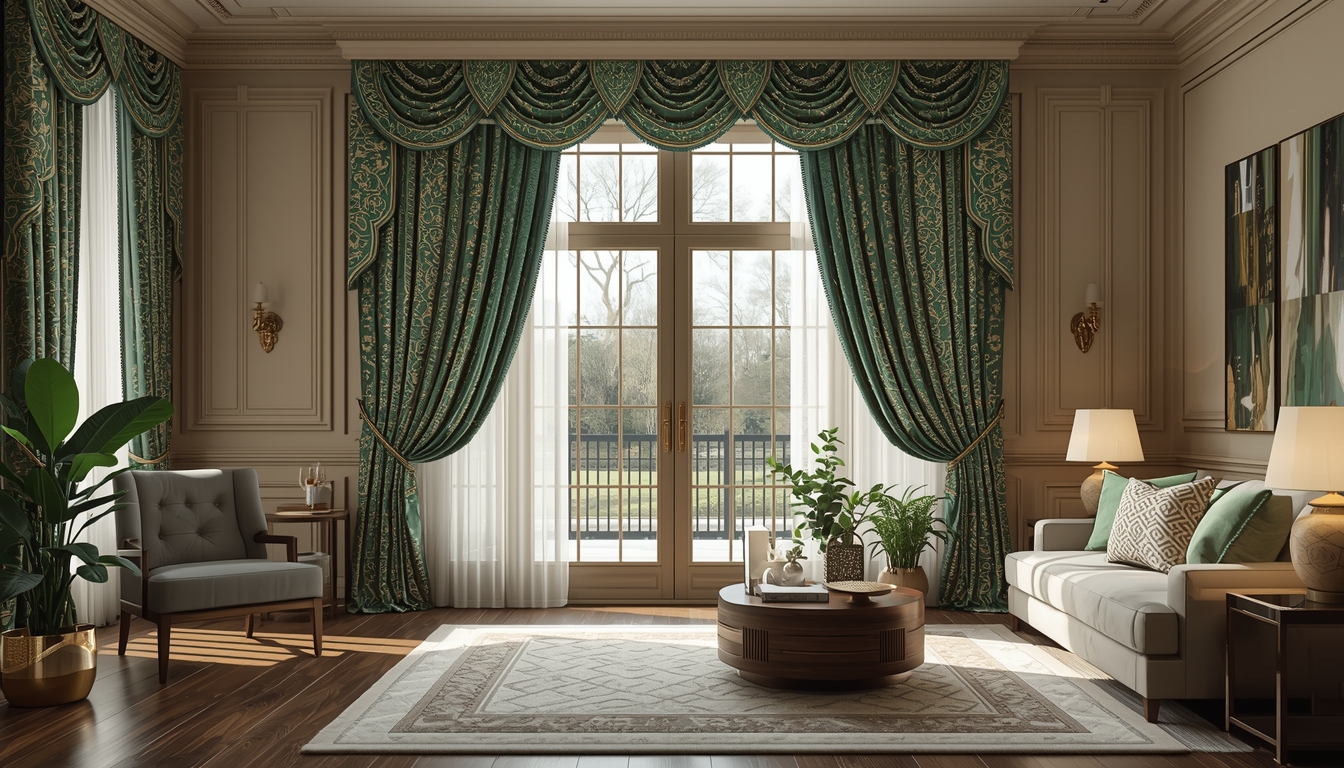 Luxury custom curtains in modern Irish living room