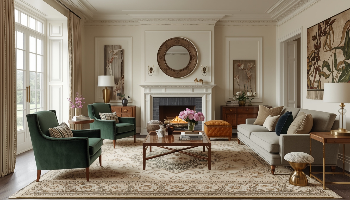 Beautifully styled Irish living room with custom textiles